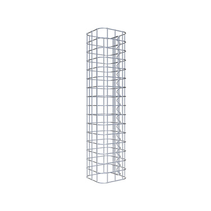Gabionpelare fyrkant 17 cm x 17 cm, 80 cm hög, MW 5 cm x 5 cm