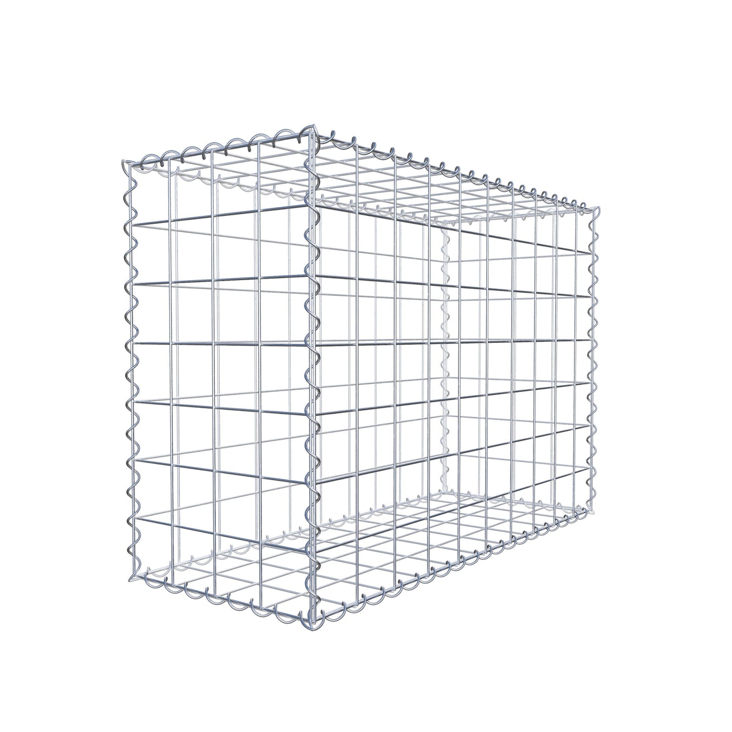Gabione 100 cm x 70 cm x 40 cm (L x H x T), Maschenweite 10 cm x 10 cm, Spirale