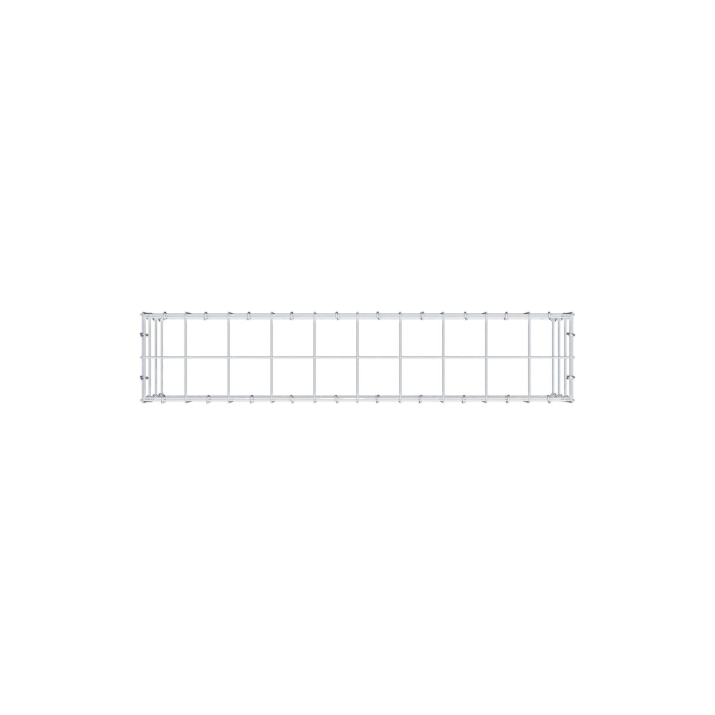 Gabbione aggiuntivo di tipo 3 100 cm x 30 cm x 20 cm (L x H x P), maglia 10 cm x 10 cm, anello a C