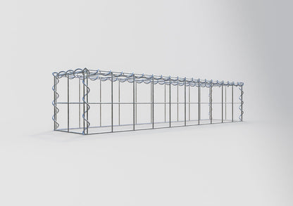 Gabião Tipo 3 100 cm x 20 cm x 20 cm (C x A x P), malhagem 10 cm x 10 cm, espiral
