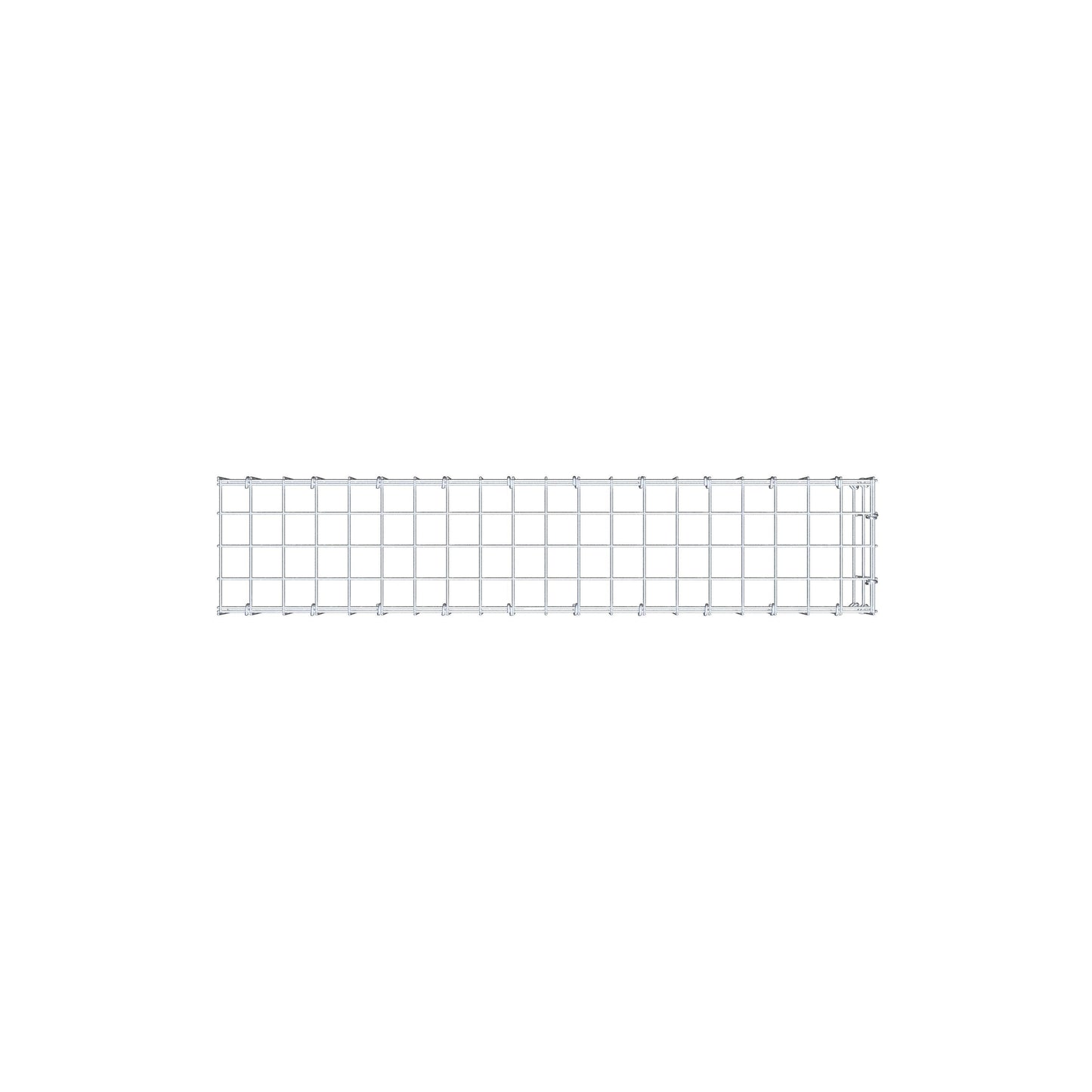Gabbione aggiuntivo tipo 4 100 cm x 20 cm x 20 cm (L x H x P), maglia 5 cm x 10 cm, anello a C