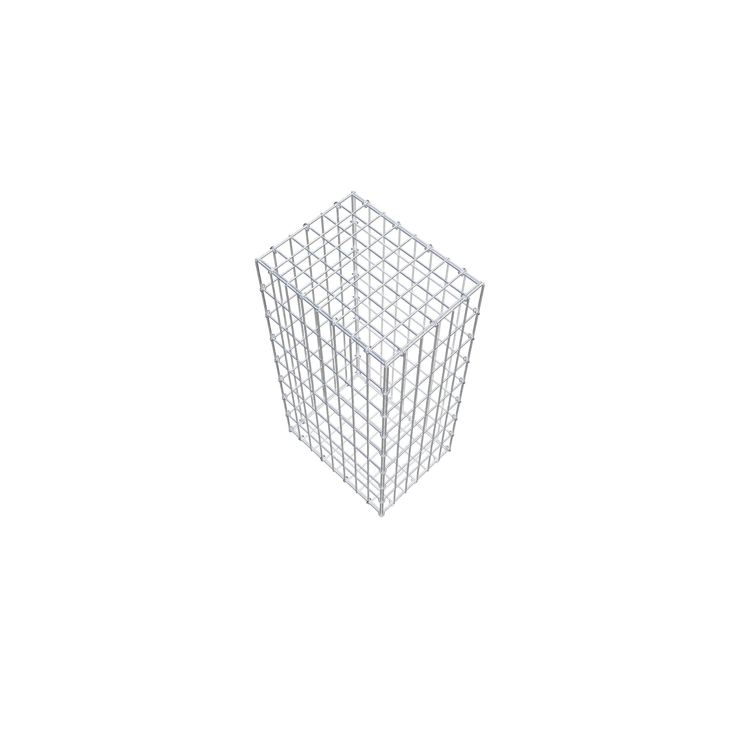 Gabion 80 cm x 40 cm x 30 cm (L x H x D), maskestørrelse 5 cm x 10 cm, C-ring