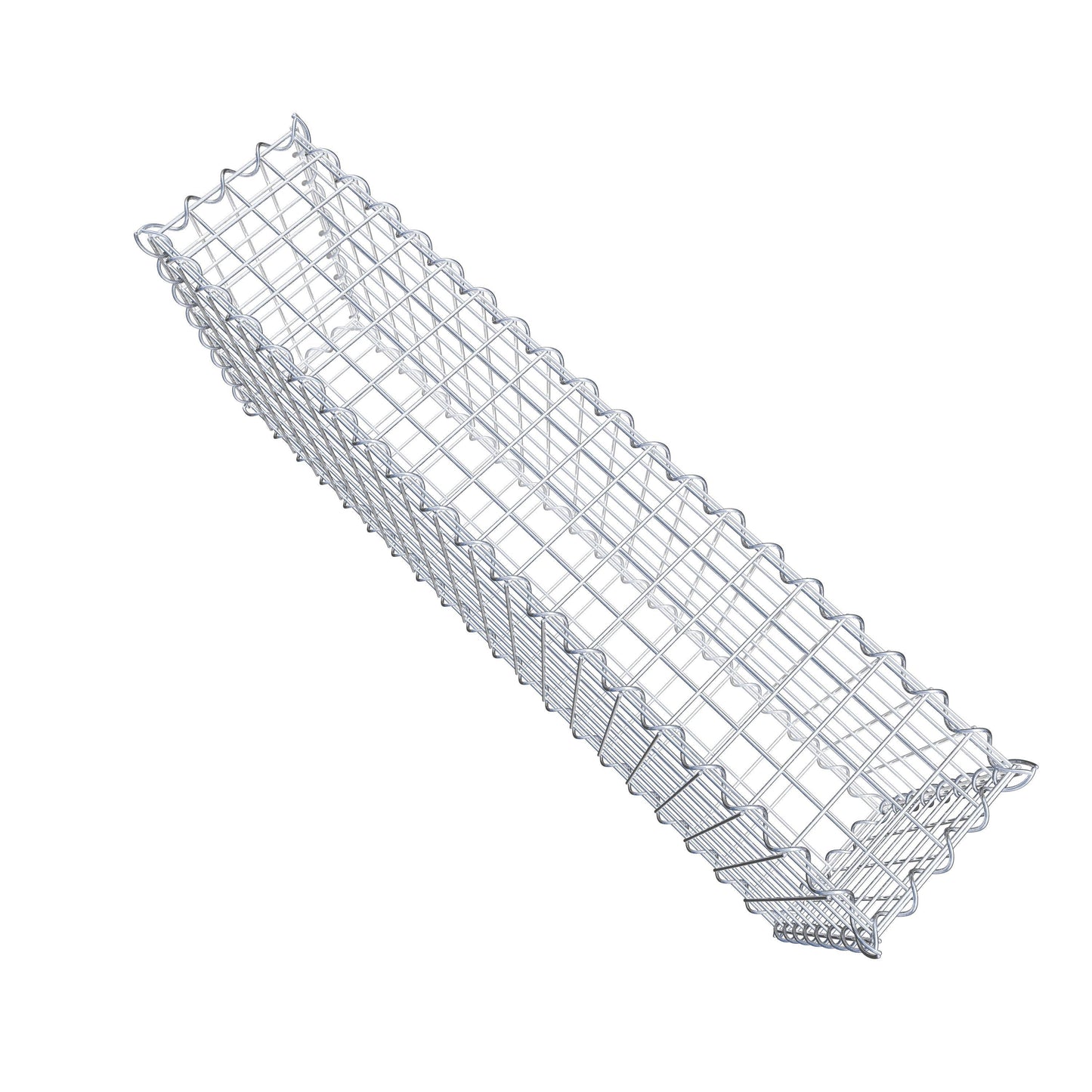 Juego de 2 gaviones de 100 cm x 40 cm x 20 cm (largo x alto x fondo), malla de 5 x 5 cm, en espiral