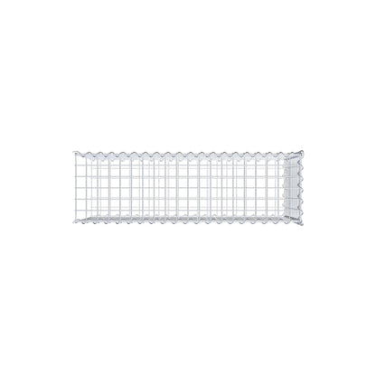 Gabião tipo 2 100 cm x 50 cm x 30 cm (C x A x P), malhagem 5 cm x 5 cm, espiral