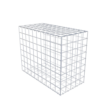 Monteret gabion type 2 100 cm x 80 cm x 50 cm (L x H x D), maskestørrelse 10 cm x 10 cm, C-ring