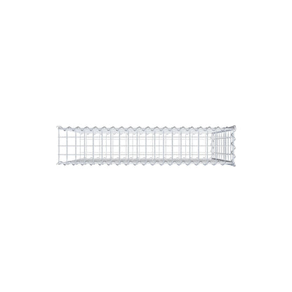 Extra gabion typ 2 100 cm x 100 cm x 20 cm (L x H x D), maskstorlek 5 cm x 10 cm, spiral