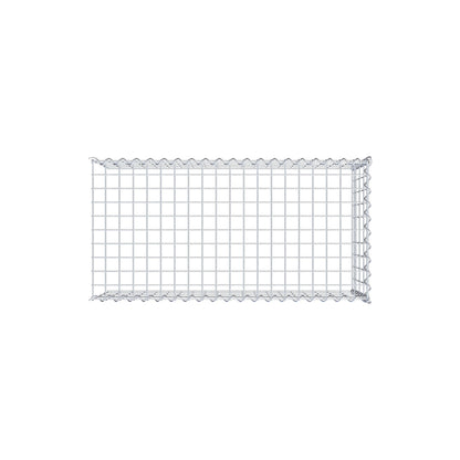 Gabion rapporté type 4 100 cm x 40 cm x 50 cm (L x H x P), mailles 5 cm x 10 cm, spirale