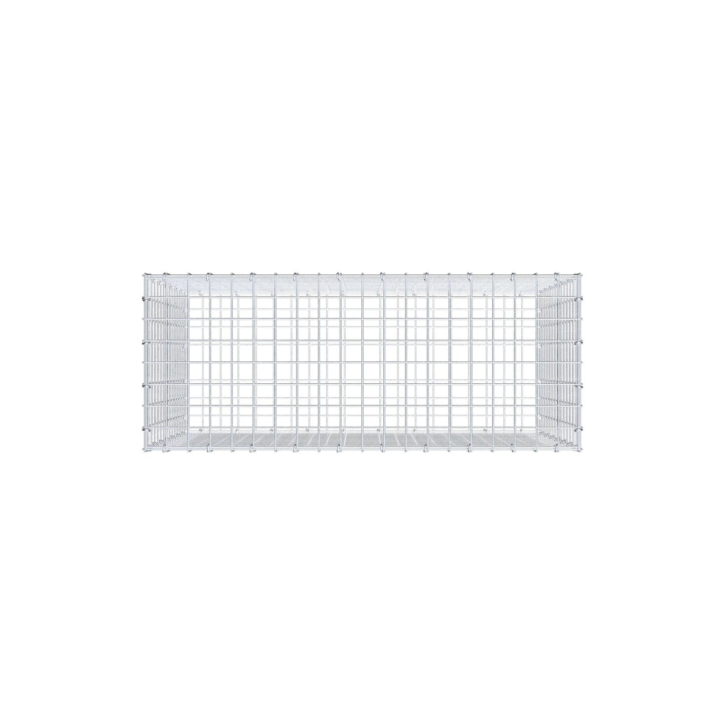 Gabion 100 cm x 70 cm x 40 cm (L x H x D), mesh size 5 cm x 5 cm, C-ring