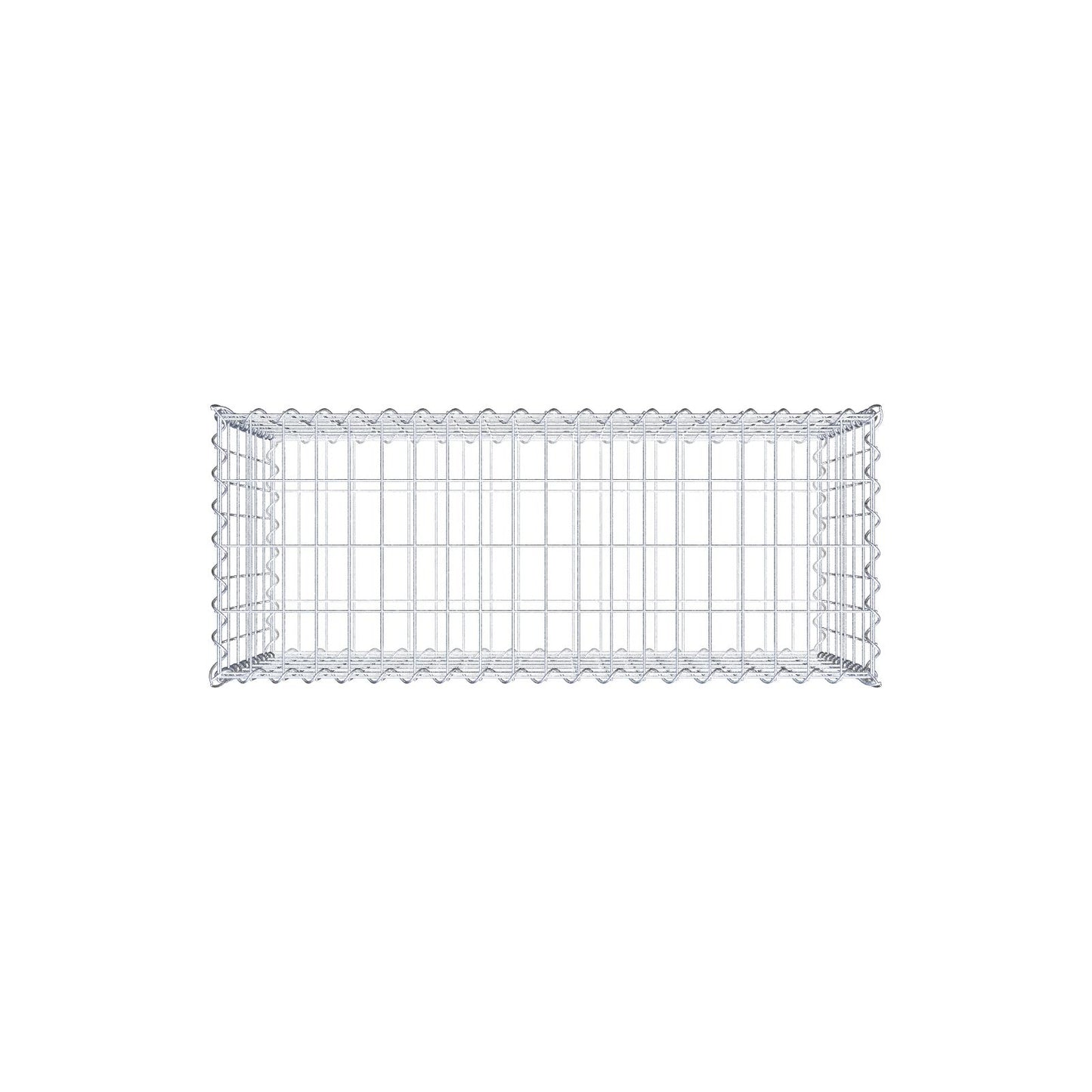 Gavión 100 cm x 60 cm x 40 cm (L x A x P), luz de malla 5 cm x 10 cm, en espiral
