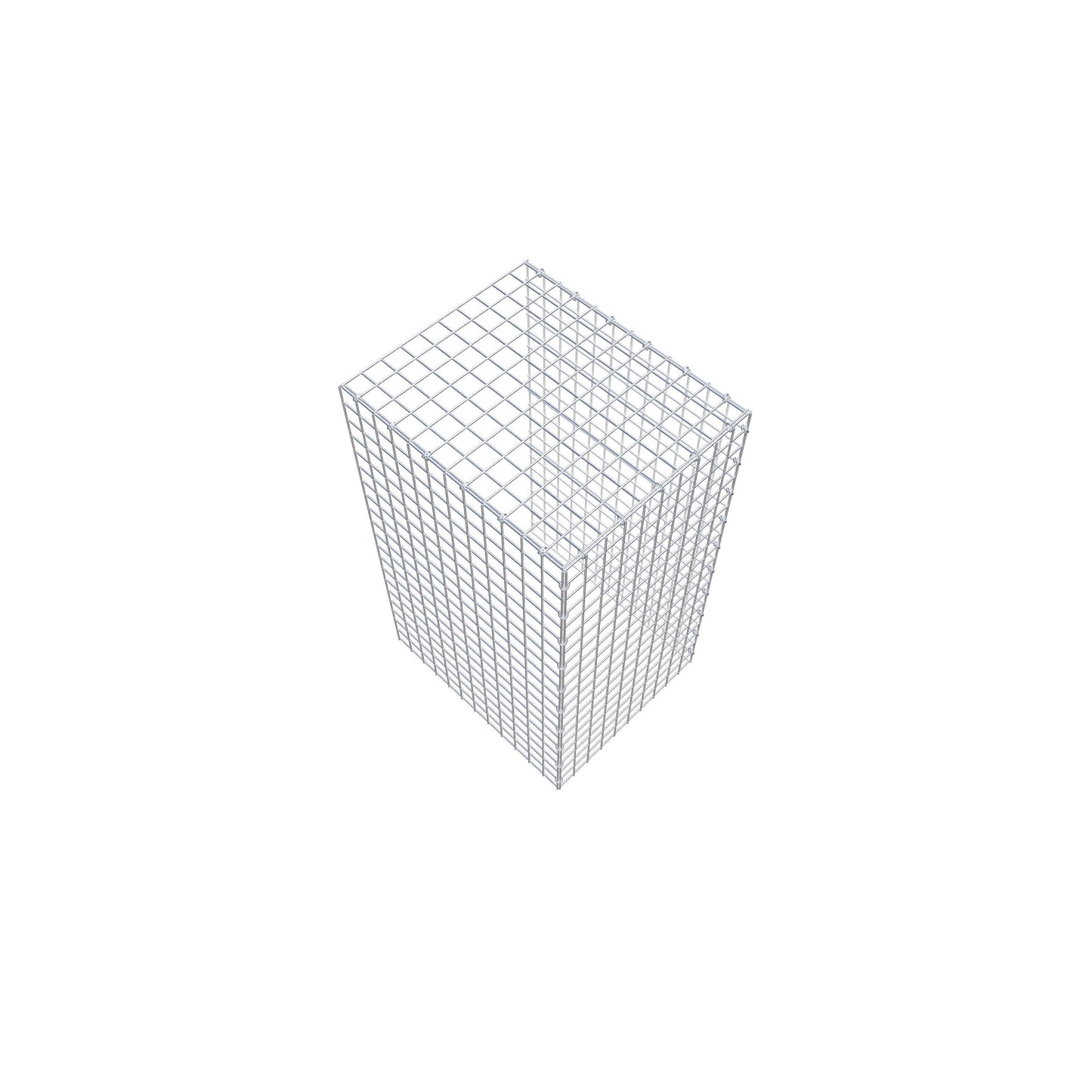 Gavión acoplable tipo 4 100 cm x 60 cm x 50 cm (L x A x P), malla 5 cm x 5 cm, anillo en C