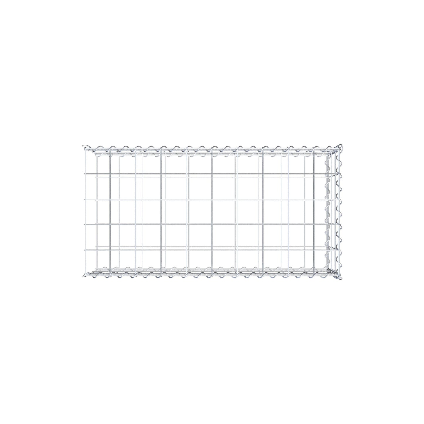 Gabbione aggiuntivo tipo 2 100 cm x 30 cm x 50 cm (L x A x P), maglia 10 cm x 10 cm, spirale