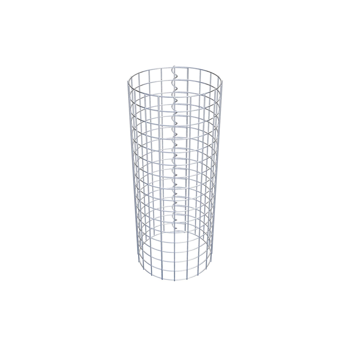 Columna de gaviones redonda 32 cm de diámetro, 80 cm de altura, malla 5 cm x 5 cm
