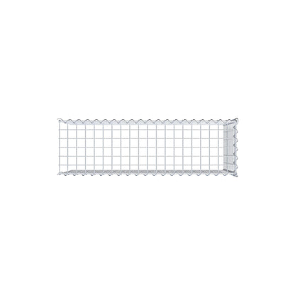 Opvokset gabion type 4 100 cm x 50 cm x 30 cm (L x H x D), maskestørrelse 5 cm x 5 cm, spiral