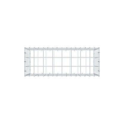 Gabione 80 cm x 40 cm x 30 cm (L x H x T), Maschenweite 10 cm x 10 cm, C-Ring