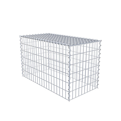 Gabião tipo 3 100 cm x 60 cm x 50 cm (C x A x P), malhagem 5 cm x 10 cm, espiral