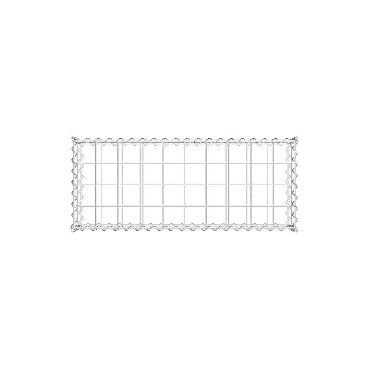 Gabion 100 cm x 20 cm x 40 cm (L x H x D), maskestørrelse 10 cm x 10 cm, spiral