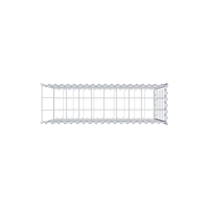 Udvokset gabion type 2 100 cm x 70 cm x 30 cm (L x H x D), maskestørrelse 10 cm x 10 cm, spiral