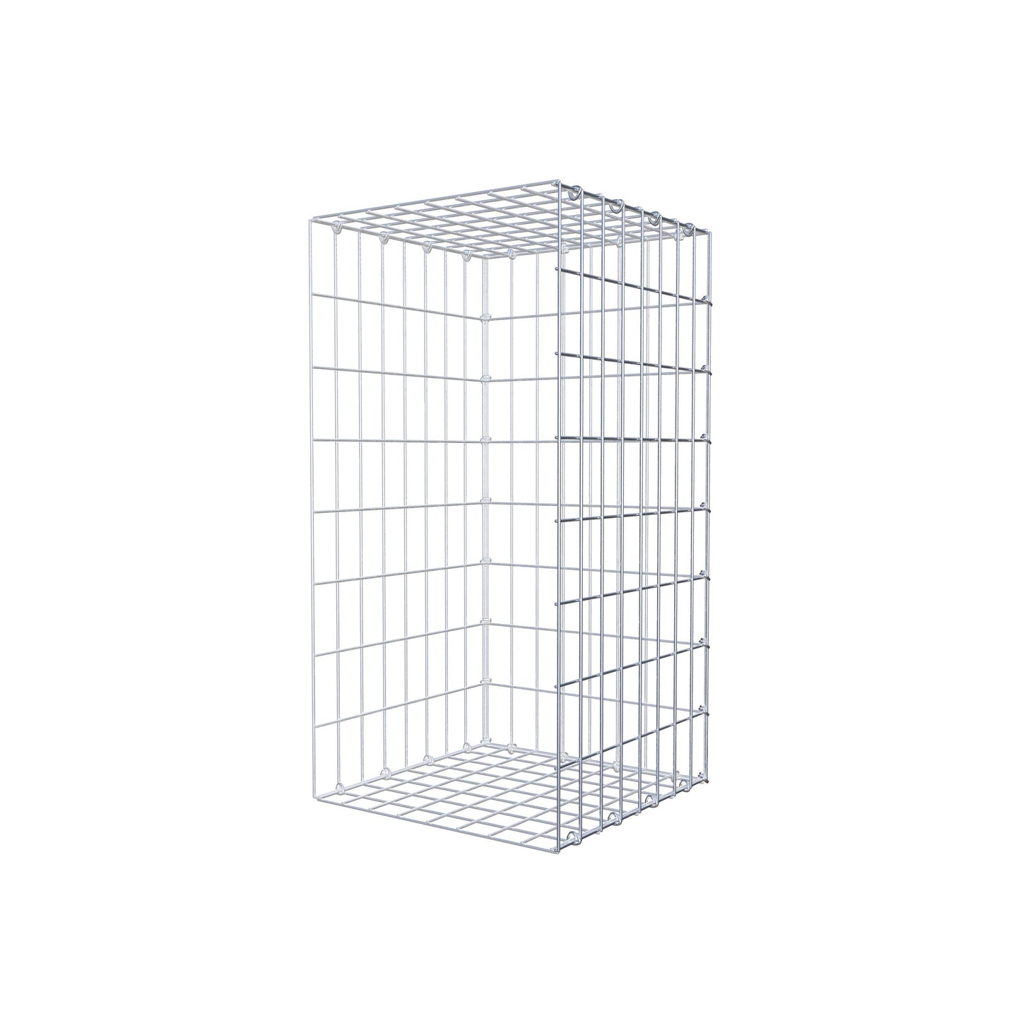 Anbaugabione Typ 2 80 cm x 40 cm x 40 cm, Maschenweite 5 cm x 10 cm, C-Ring