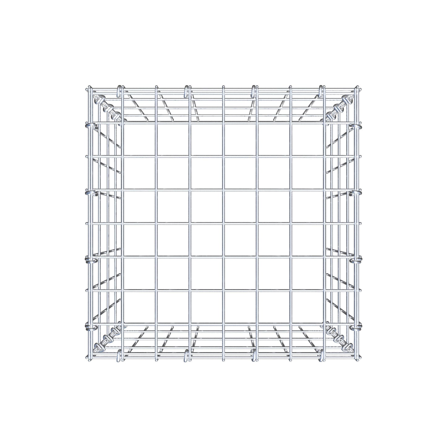 Gabbione aggiuntivo tipo 3 40 cm x 40 cm x 40 cm (L x H x P), maglia 5 cm x 10 cm, anello a C