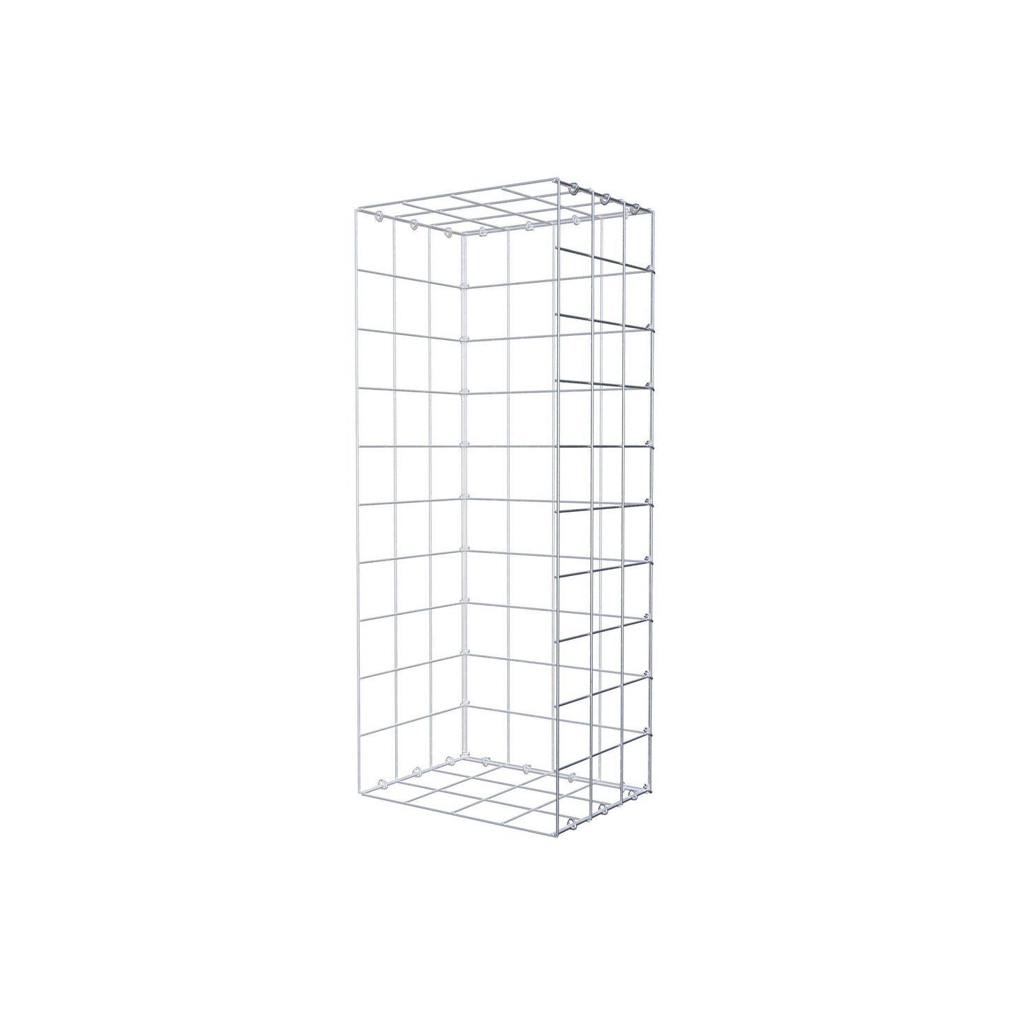 Gabião Tipo 2 100 cm x 30 cm x 40 cm (C x A x P), malhagem 10 cm x 10 cm, anel C
