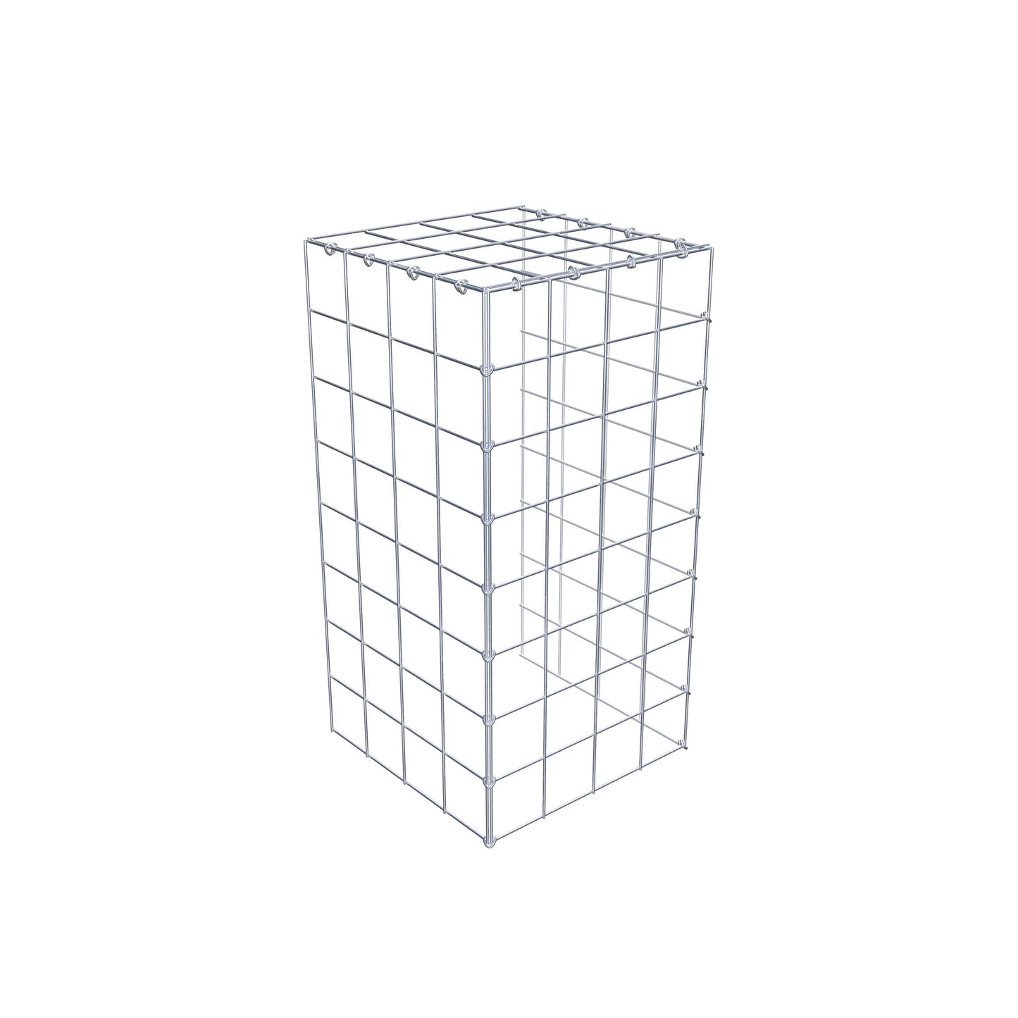 Gabião Tipo 4 80 cm x 40 cm x 40 cm (C x A x P), malhagem 10 cm x 10 cm, anel C