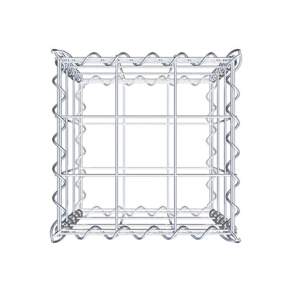 Gabione 30 cm x 30 cm x 30 cm (L x H x T), Maschenweite 10 cm x 10 cm, Spirale