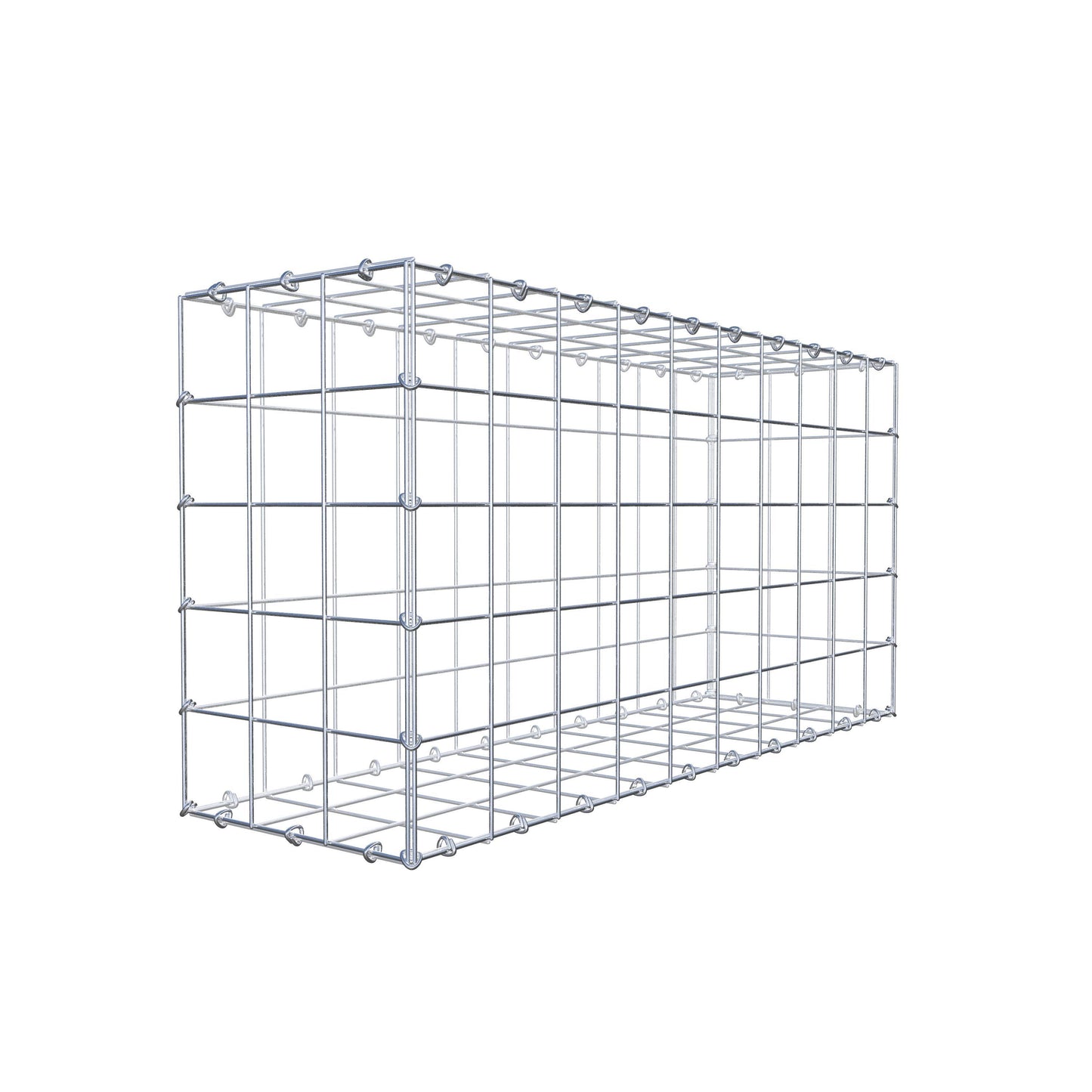 Gabione 100 cm x 50 cm x 30 cm (L x H x T), Maschenweite 10 cm x 10 cm, C-Ring