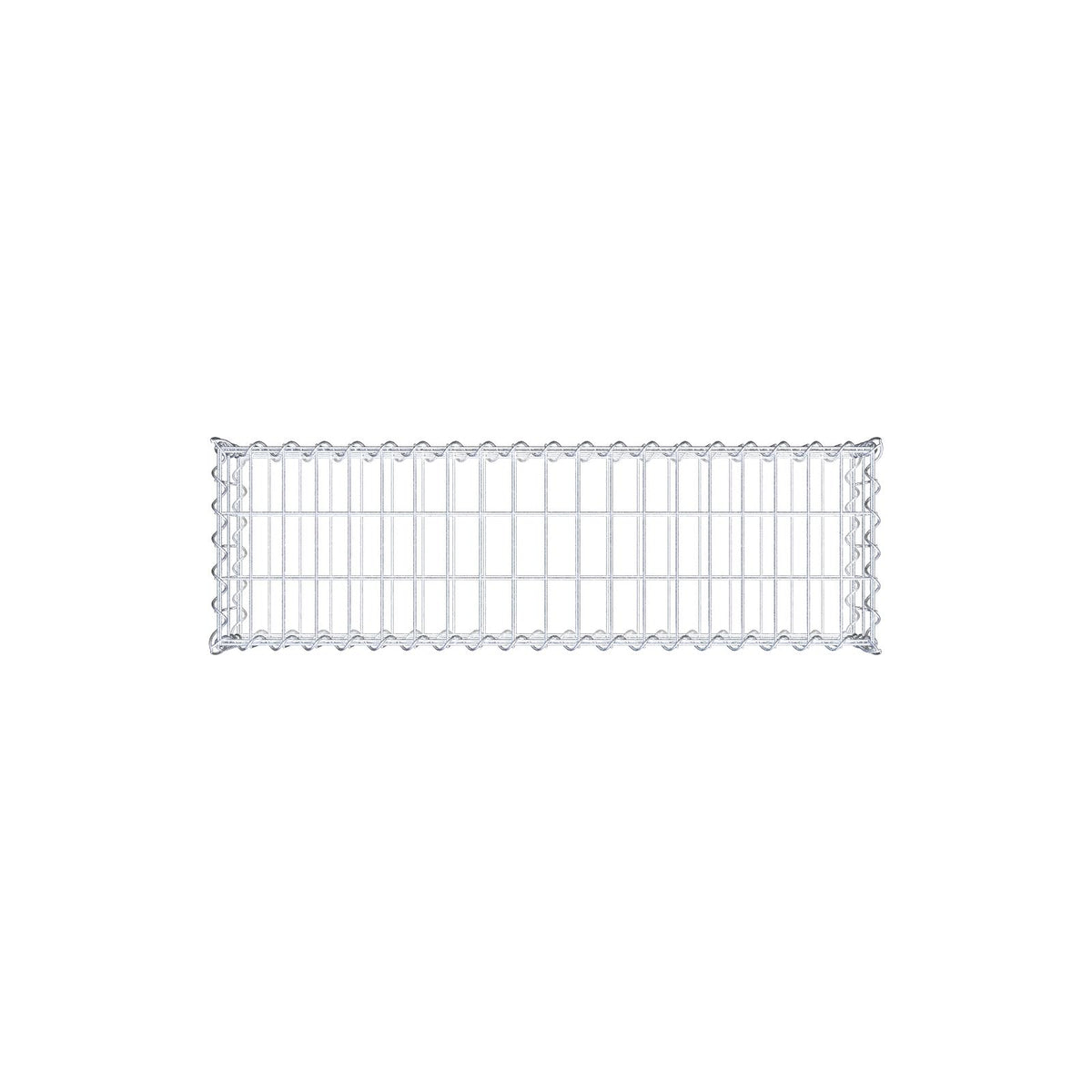 Gabbione 100 cm x 20 cm x 30 cm (L x H x P), maglia 5 cm x 10 cm, spirale