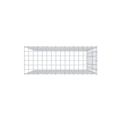 Monteret gabion type 4 100 cm x 80 cm x 30 cm (L x H x D), maskestørrelse 5 cm x 10 cm, C-ring