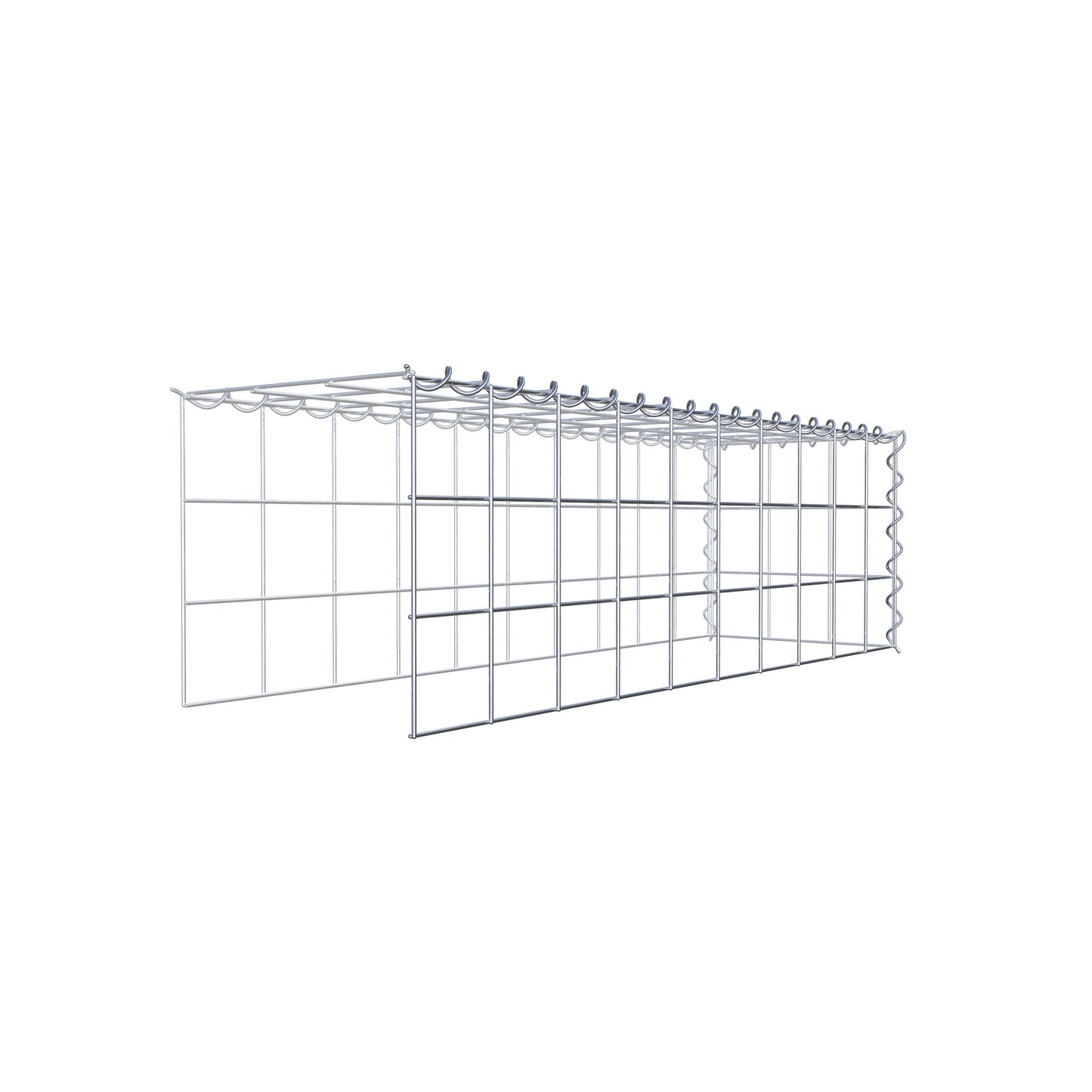 Gavión complementario tipo 4 100 cm x 30 cm x 30 cm (L x A x P), malla 10 cm x 10 cm, espiral