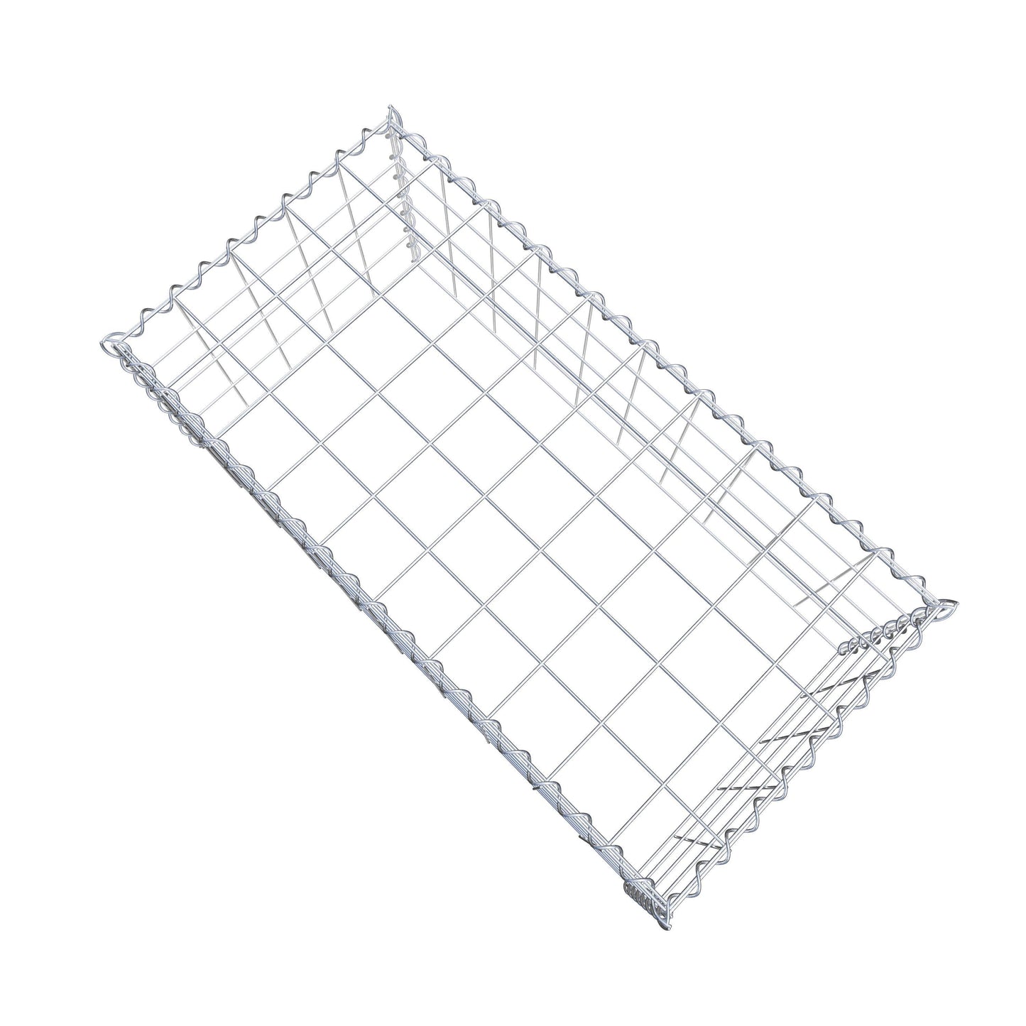 Anbaugabione Typ 3 100 cm x 40 cm x 50 cm (L x H x T), Maschenweite 10 cm x 10 cm, Spirale