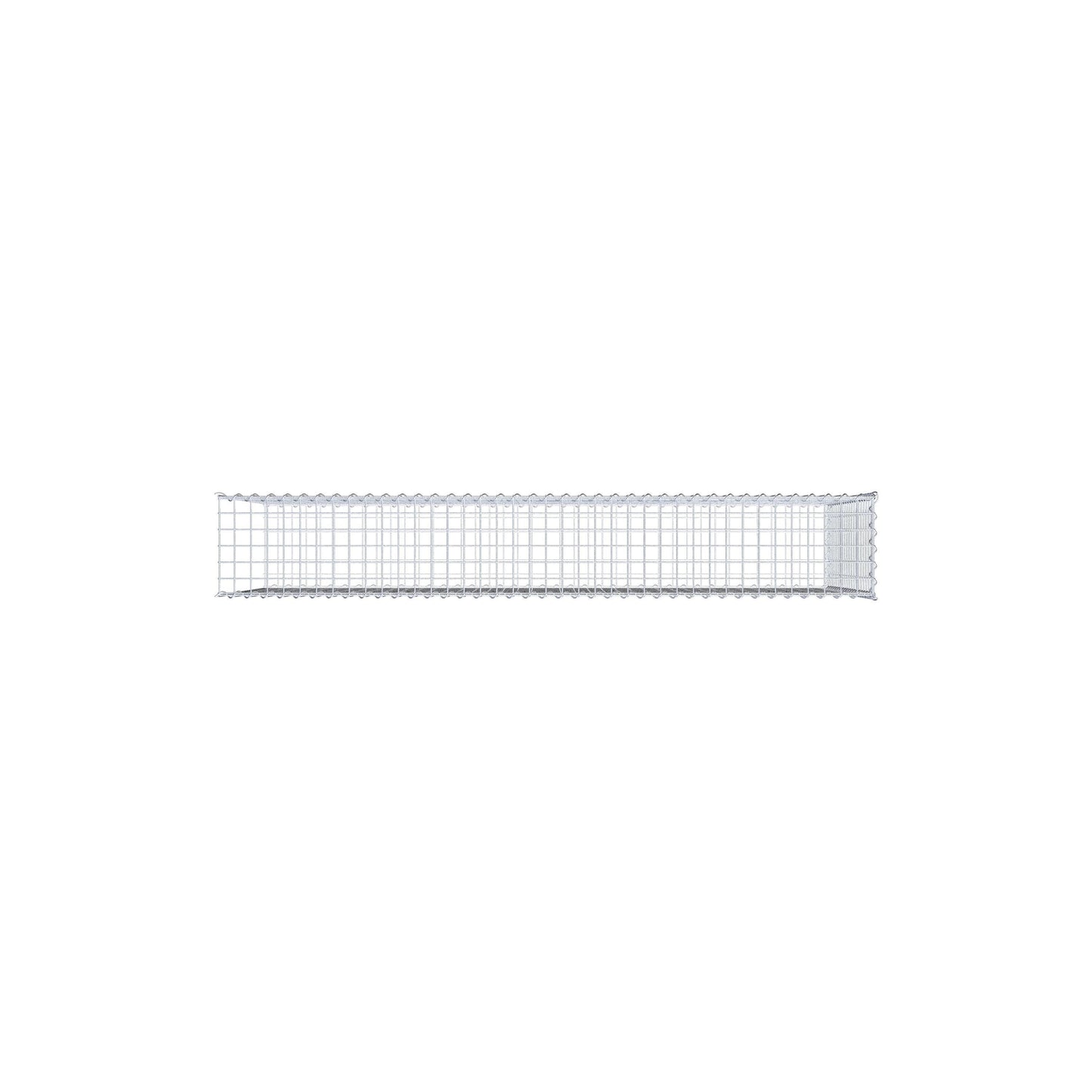 Gabion rapporté type 2 200 cm x 100 cm x 30 cm (L x H x P), mailles 5 cm x 5 cm, spirale