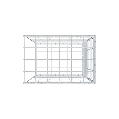 Gabião Tipo 2 100 cm x 60 cm x 40 cm (C x A x P), malhagem 10 cm x 10 cm, anel C