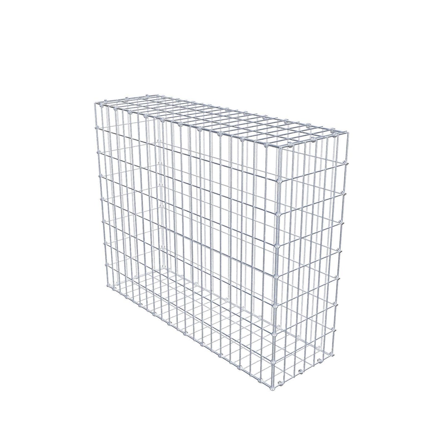 Gabion 100 cm x 80 cm x 30 cm (L x H x D), maskestørrelse 5 x 10 cm, spiralring