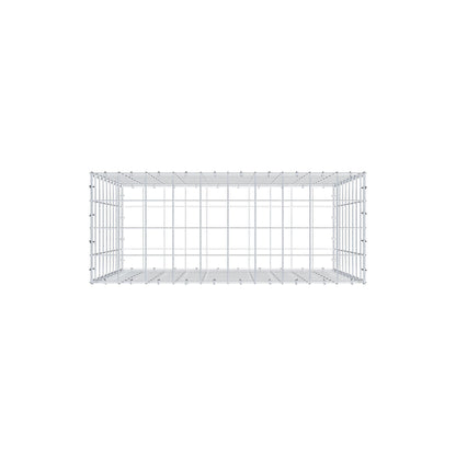 Gabione 100 cm x 90 cm x 40 cm (L x H x T), Maschenweite 10 cm x 10 cm, C-Ring