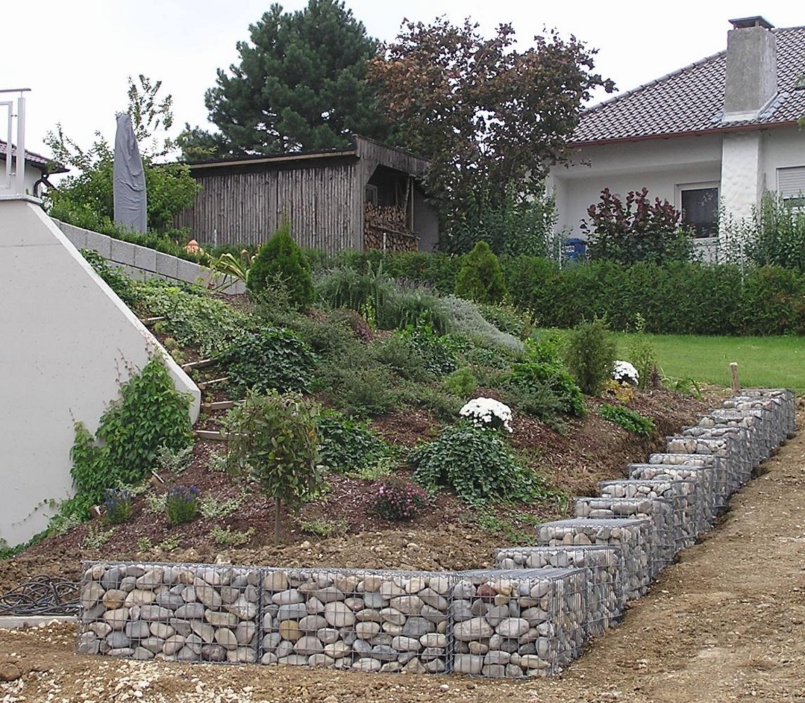 2er Set Gabionen 100 cm x 50 cm x 50 cm (L x H x T), Maschenweite 5 x 10 cm, Spirale