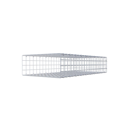 Monteret gabion type 2 100 cm x 20 cm x 50 cm (L x H x D), maskestørrelse 5 cm x 5 cm, C-ring