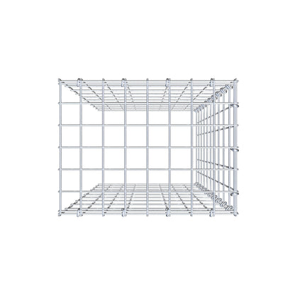 Gabião Tipo 4 100 cm x 40 cm x 30 cm (C x A x P), malhagem 5 cm x 10 cm, anel C