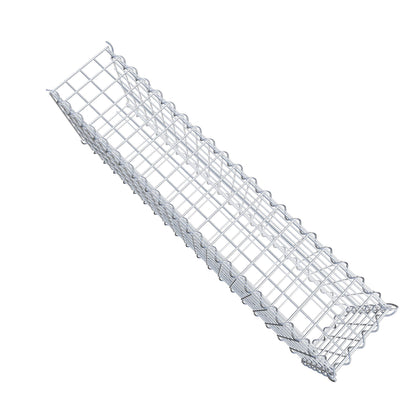 Grown-on gabion type 2 100 cm x 30 cm x 20 cm (L x H x D), mesh size 5 cm x 5 cm, spiral