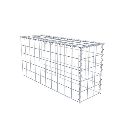 Gabião tipo 4 100 cm x 50 cm x 30 cm (C x A x P), malhagem 10 cm x 10 cm, espiral