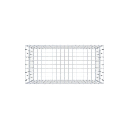 Typ 3 påbyggnadsgabion 100 cm x 80 cm x 50 cm (L x H x D), maskstorlek 5 cm x 10 cm, C-ring