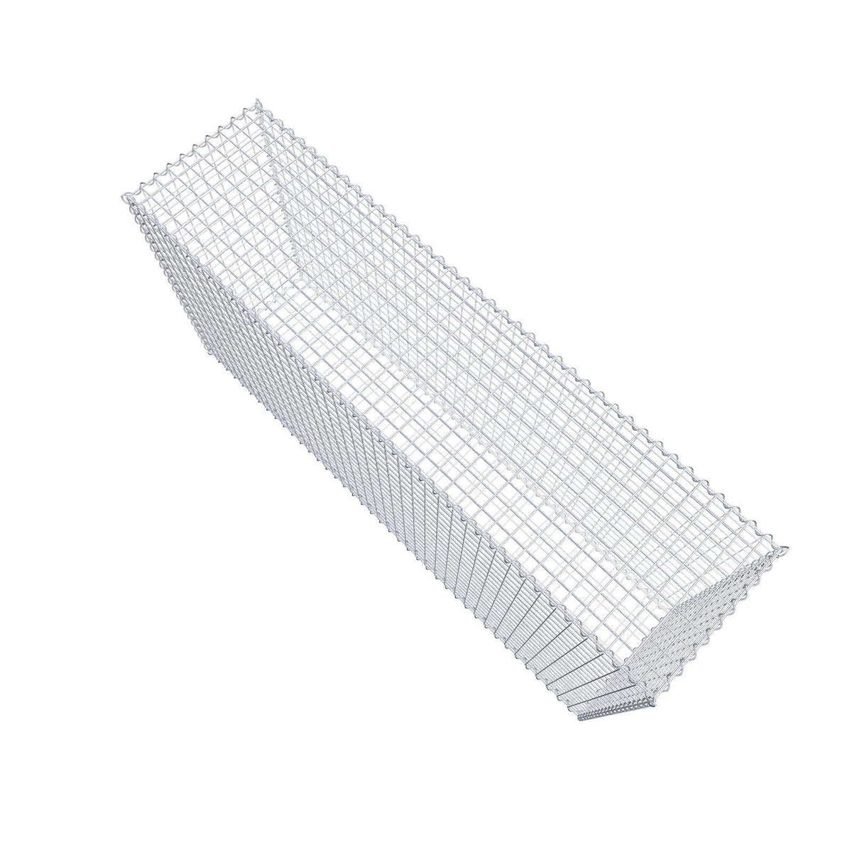 Gabion 200 cm x 100 cm x 50 cm (L x H x D), mesh size 5 cm x 5 cm, spiral