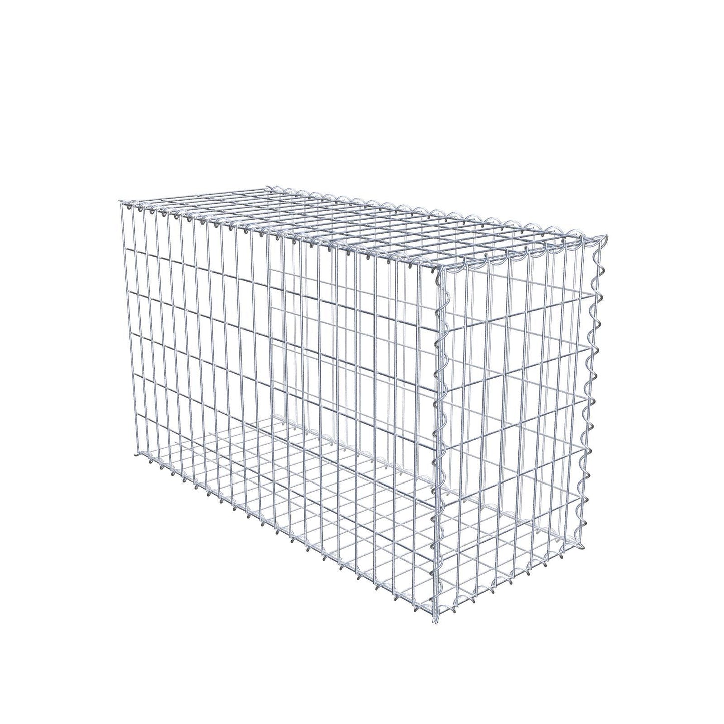 Gavión complementario tipo 2 100 cm x 60 cm x 40 cm (L x A x P), malla 5 cm x 10 cm, espiral