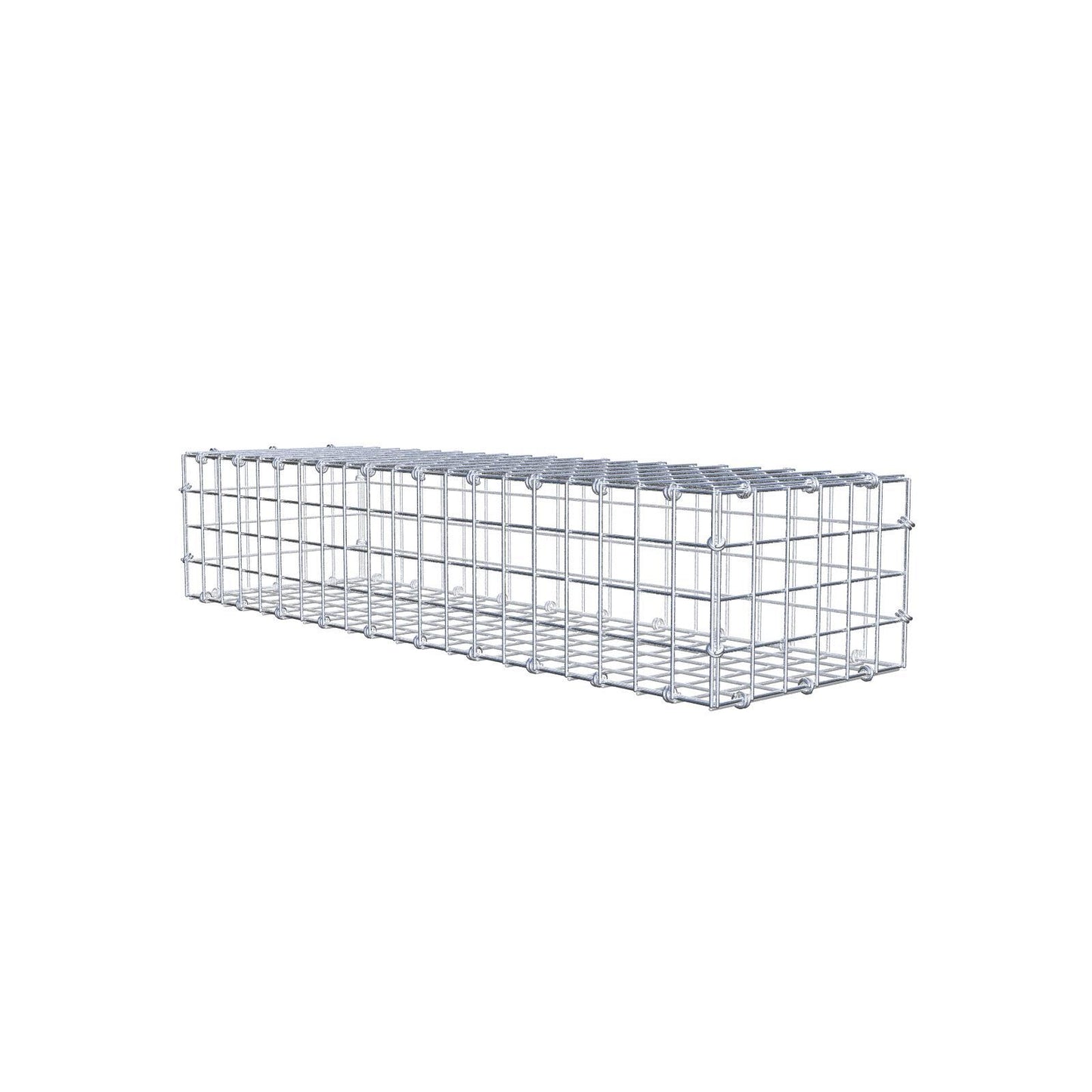 Gabion 100 cm x 20 cm x 30 cm (L x H x D), mesh size 5 x 5 cm, spiral ring