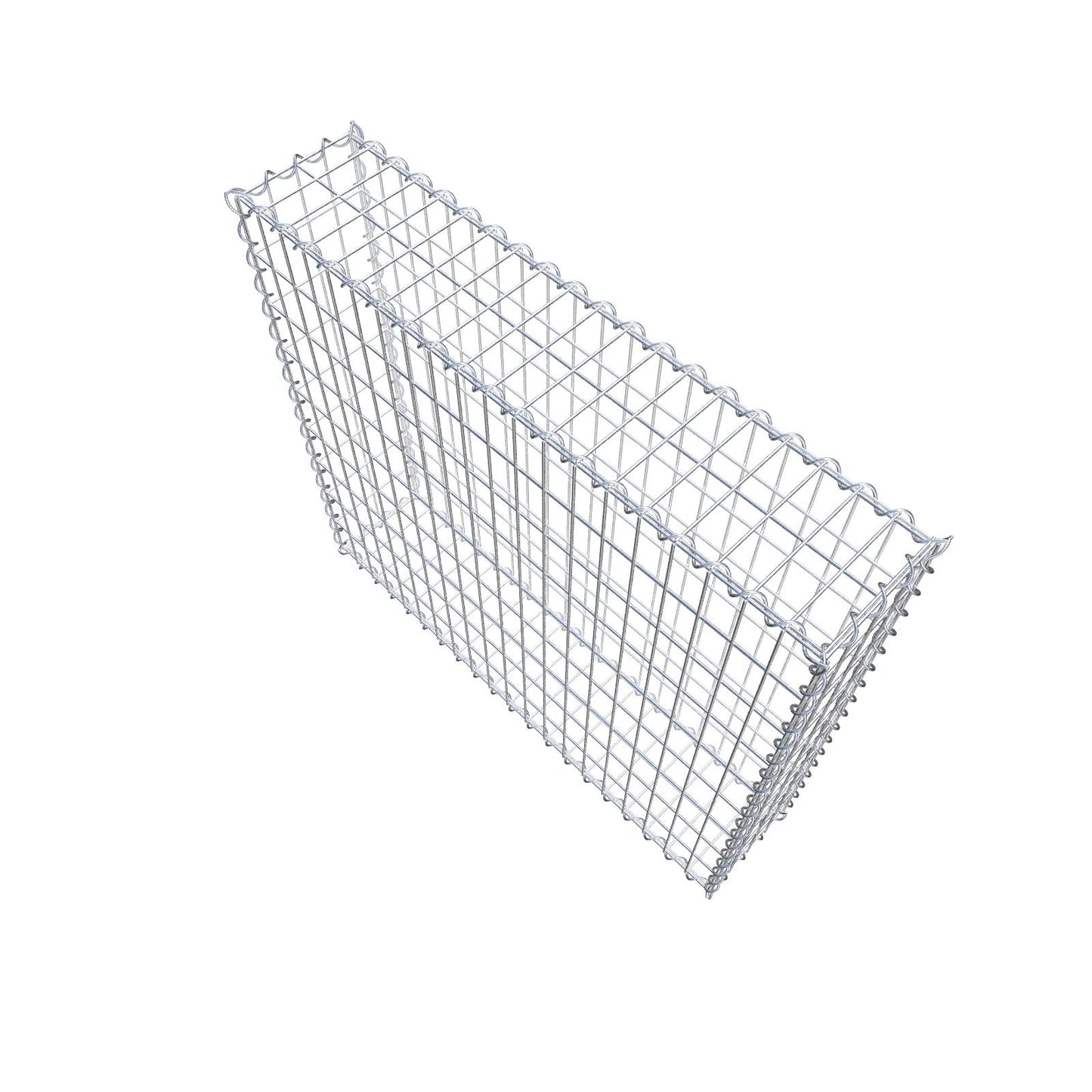 Gabion 100 cm x 90 cm x 20 cm (L x H x P), mailles 5 cm x 10 cm, spirale