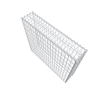 Gabion 100 cm x 90 cm x 20 cm (L x H x P), mailles 5 cm x 10 cm, spirale
