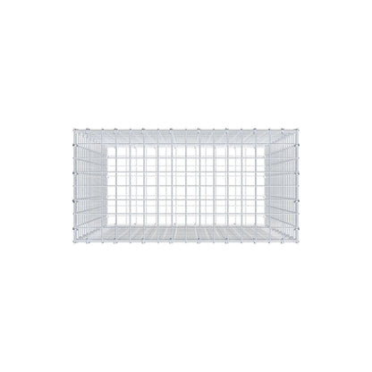 Gabion 100 cm x 80 cm x 40 cm (L x H x D), mesh size 5 cm x 5 cm, C-ring