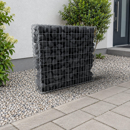 Gabion 100 cm x 90 cm x 20 cm (L x H x D), maskestørrelse 5 cm x 10 cm, spiral