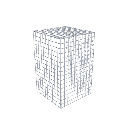 Monteret gabion type 4 80 cm x 50 cm x 50 cm (L x H x D), maskestørrelse 5 cm x 5 cm, C-ring