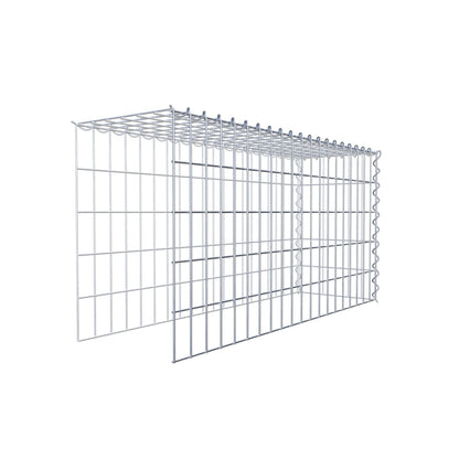 Grown-on gabion type 4 100 cm x 50 cm x 30 cm (L x H x D), mesh size 5 cm x 10 cm, spiral